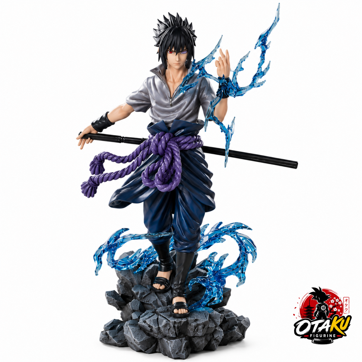 Figurine Naruto Shippuden – Sasuke Uchiwa Rinnegan & Chidori Collector 23cm