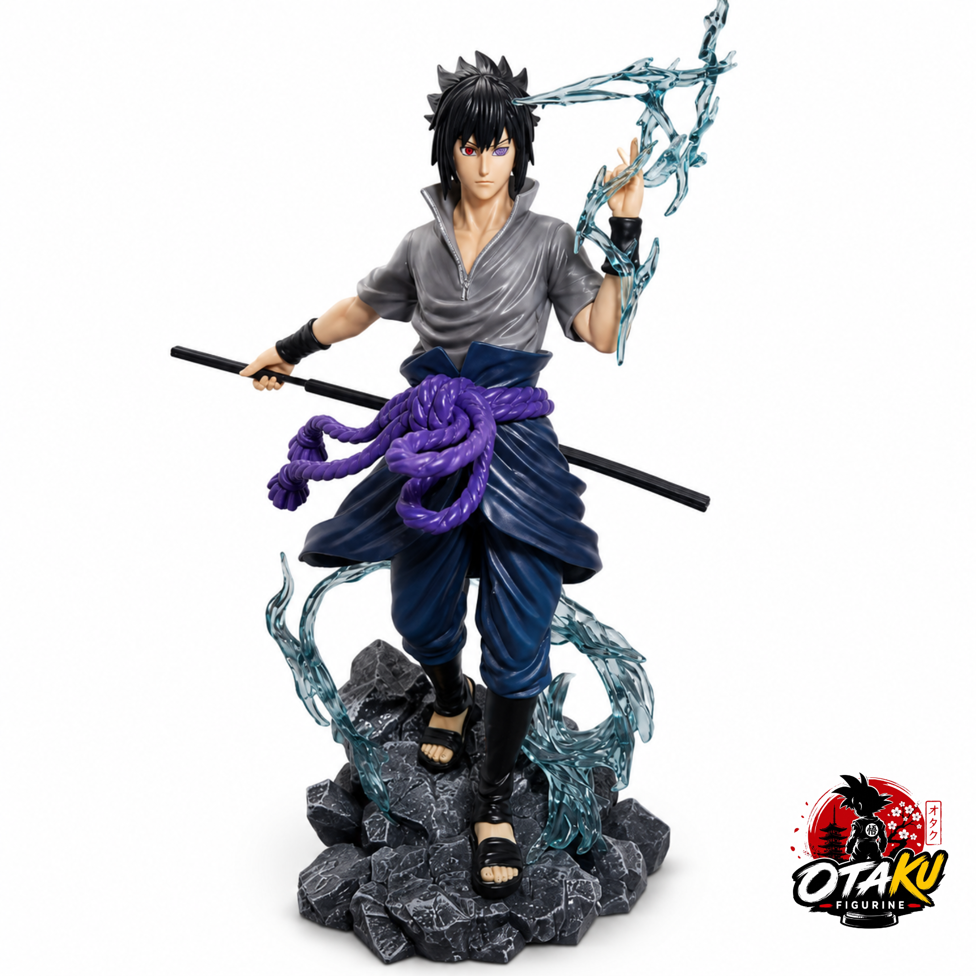 Figurine Naruto Shippuden – Sasuke Uchiwa Rinnegan & Chidori Collector 23cm