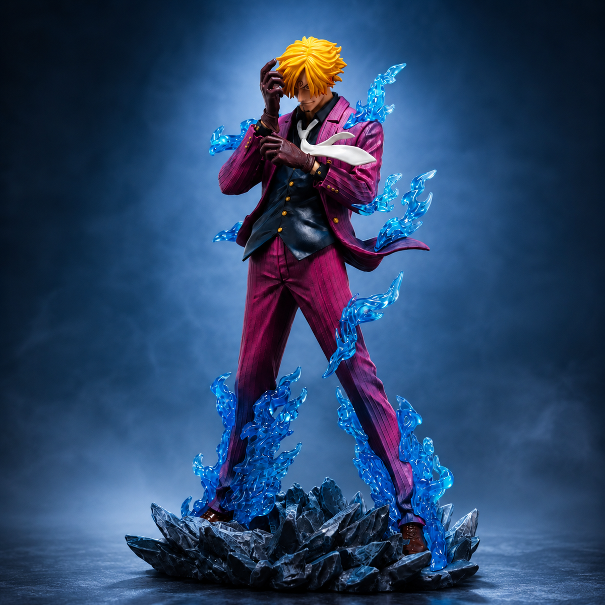 Figurine One Piece™ Sanji Jambe à la Diable Bleu