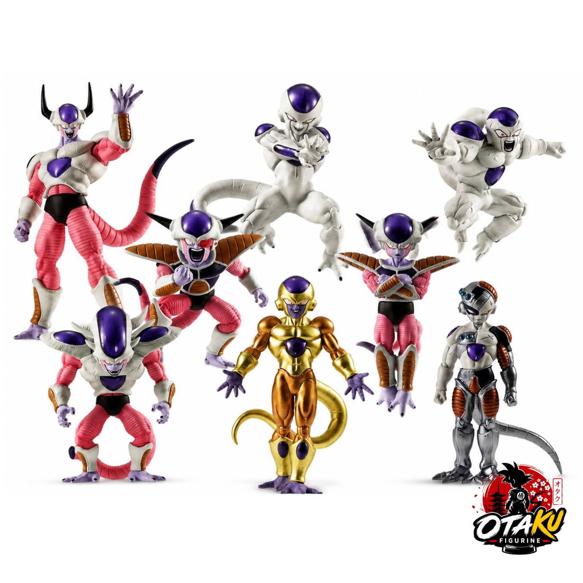 Collection Dragon Ball Z Figurine Freezer – Ensemble Complet des Transformations Collector