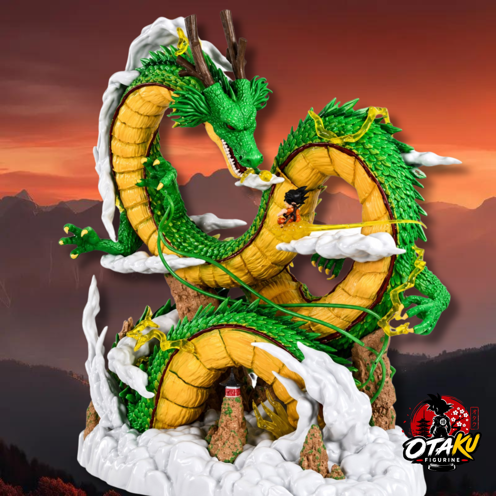 Figurine Dragon Ball Shenron & Son Goku – Statue Premium