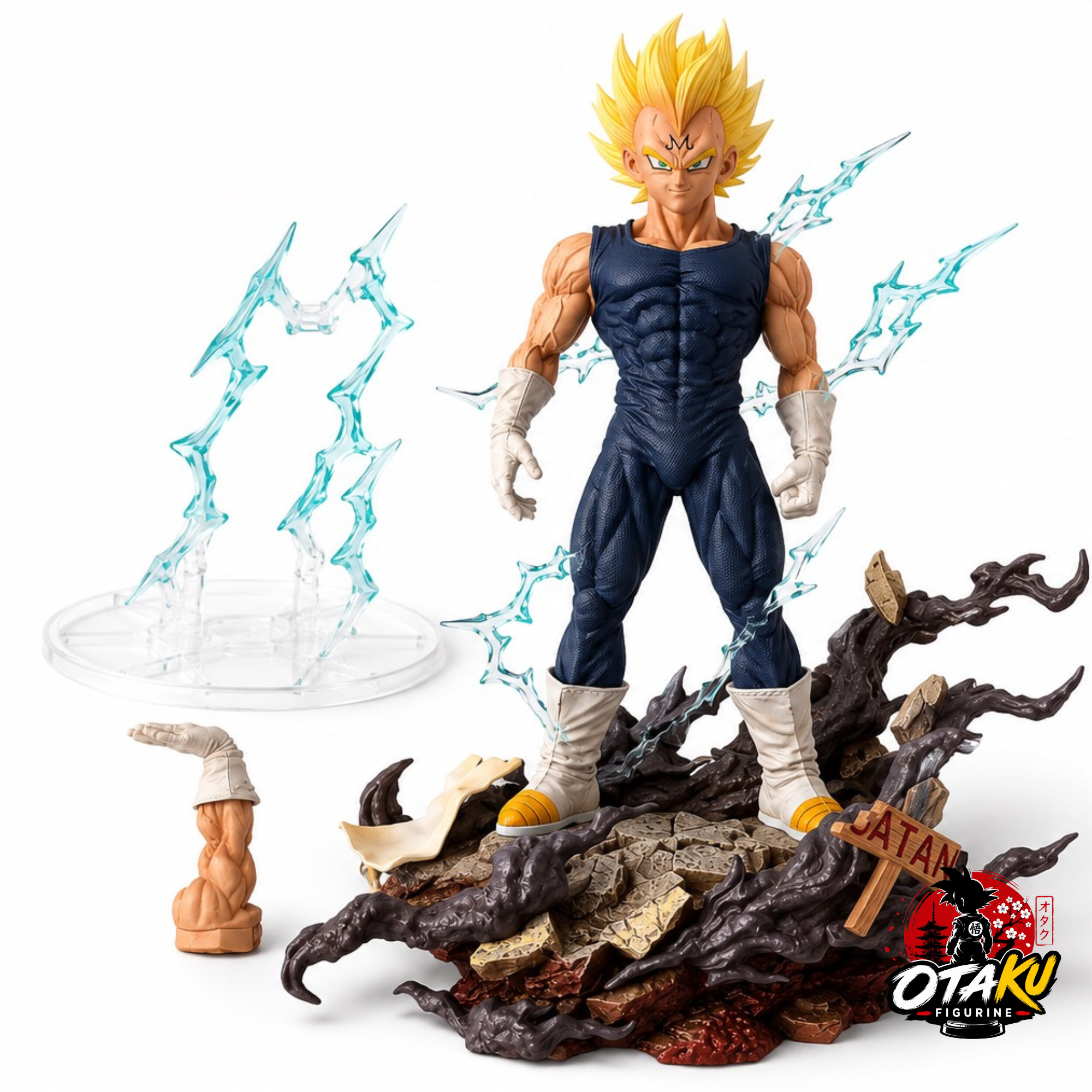 Figurine Dragon Ball Z Majin Vegeta – Statue Collector Interchangeable 32 cm