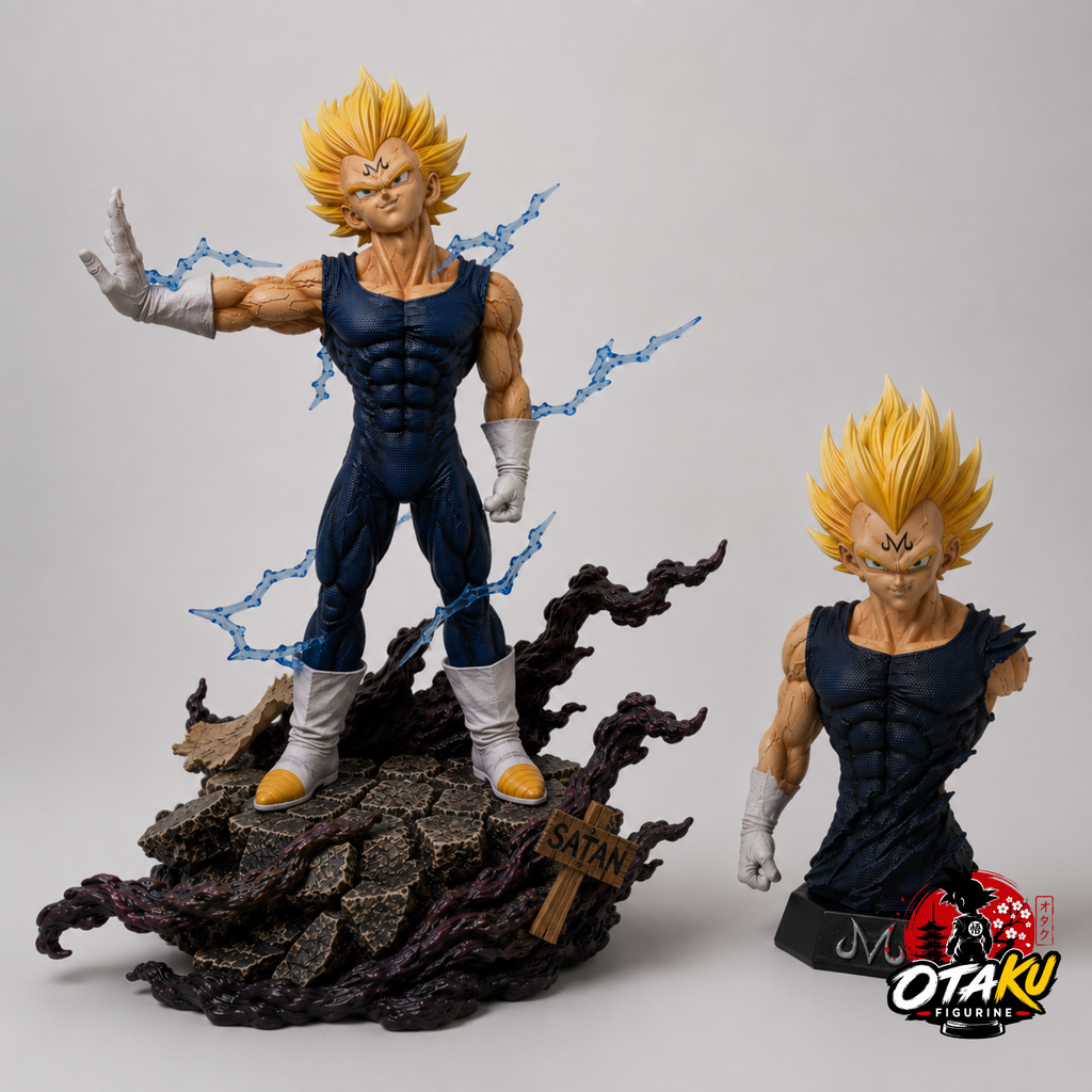 Figurine Dragon Ball Z Majin Vegeta – Statue Collector Interchangeable 32 cm