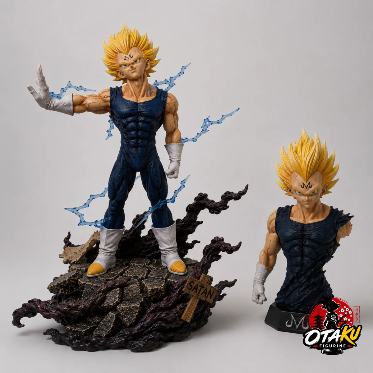 Figurine Dragon Ball Z Majin Vegeta – Statue Collector Interchangeable 32 cm