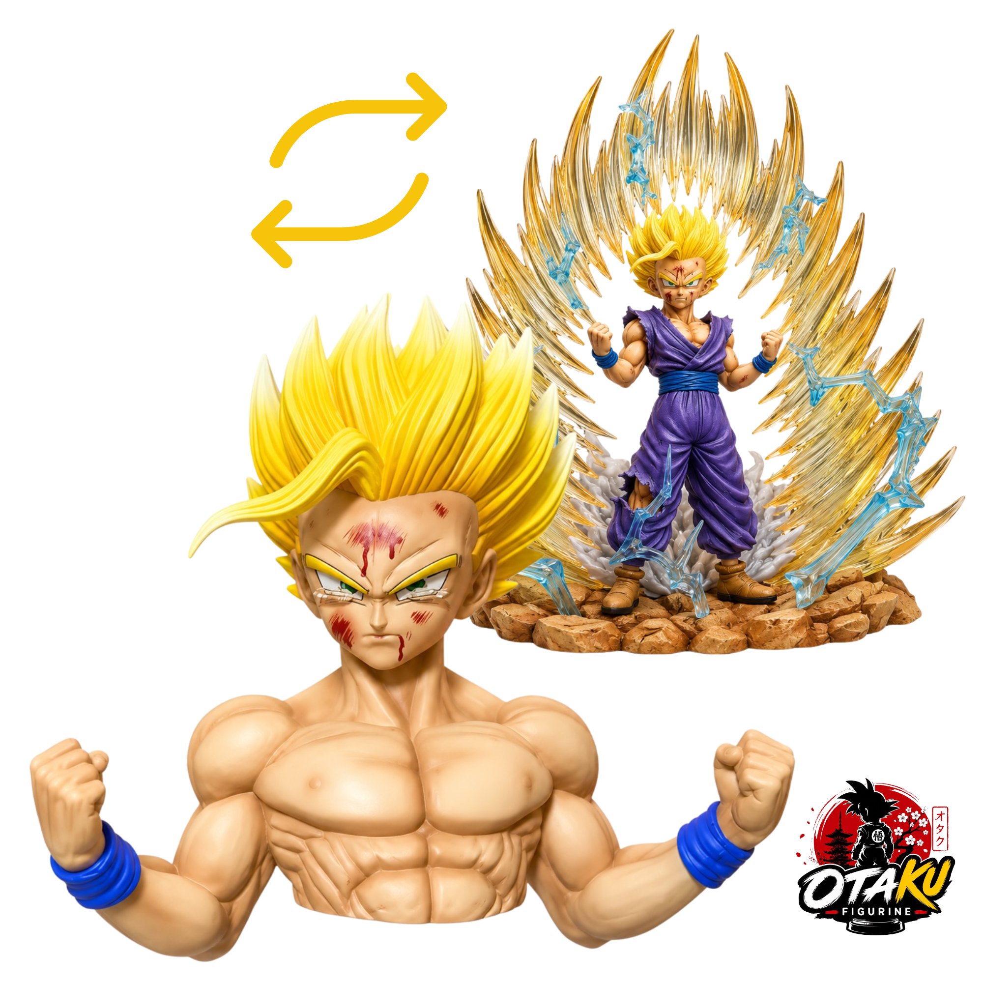 Figurine Dragon Ball Z Son Gohan SSJ2 – Éveil de la Puissance Collector