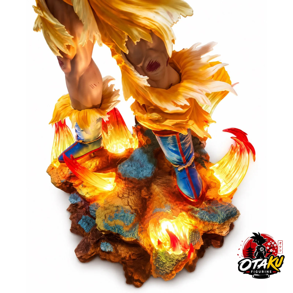 Figurine Son Goku Super Saiyan avec Socle Lumineux – Dragon Ball Z™