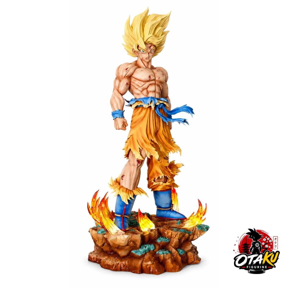 Figurine Son Goku Super Saiyan avec Socle Lumineux – Dragon Ball Z™