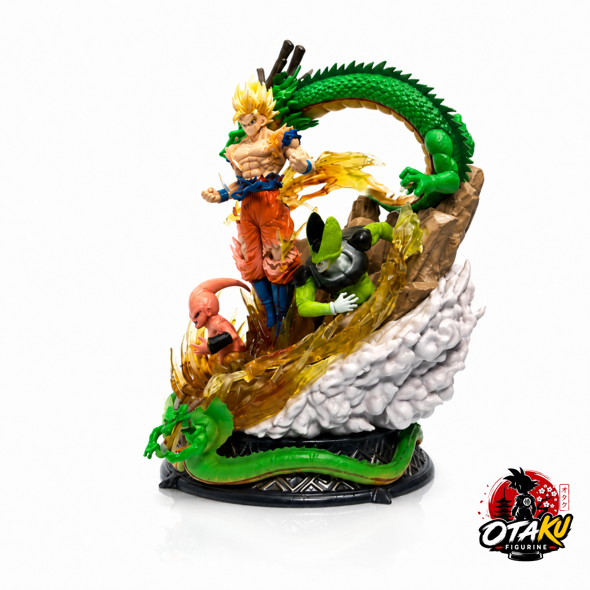 Figurine Dragon Ball Z Son Goku Super Saiyan & Shenron – Battle Legends Collector