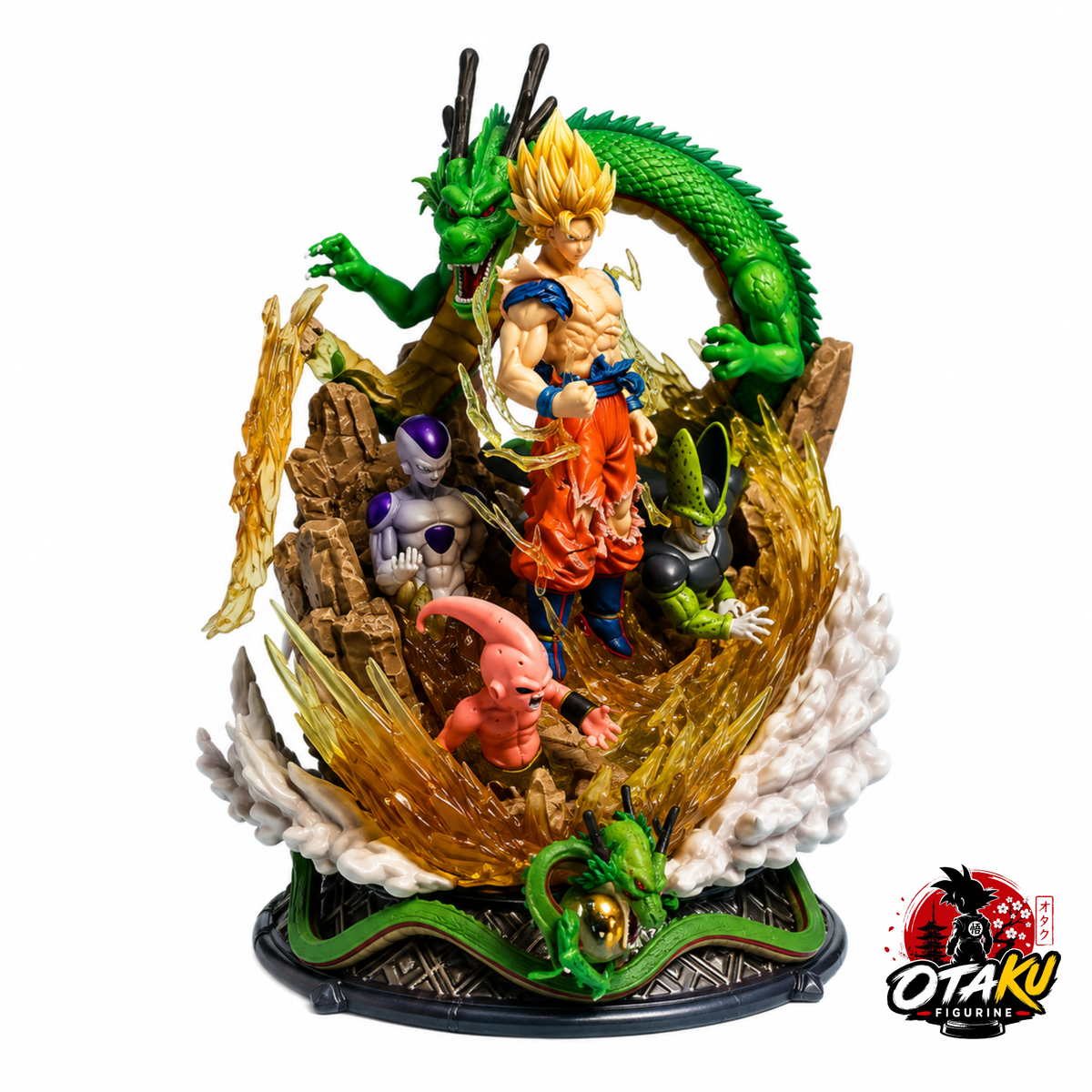 Figurine Dragon Ball Z Son Goku Super Saiyan & Shenron – Battle Legends Collector