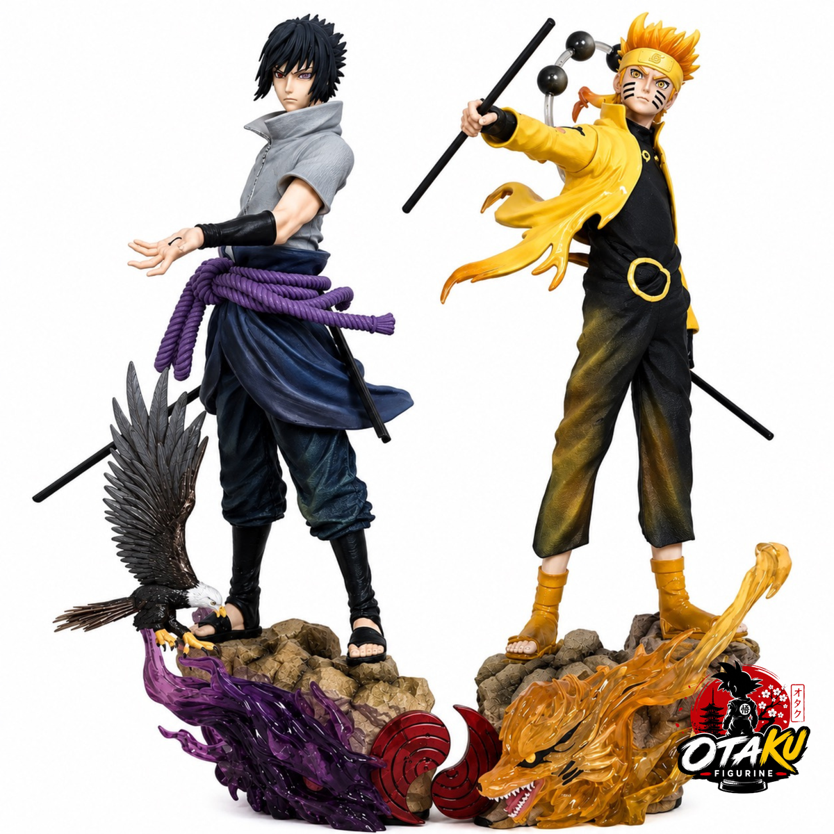 Figurine Naruto Mode Ermite des Six Chemins & Sasuke Rinnegan