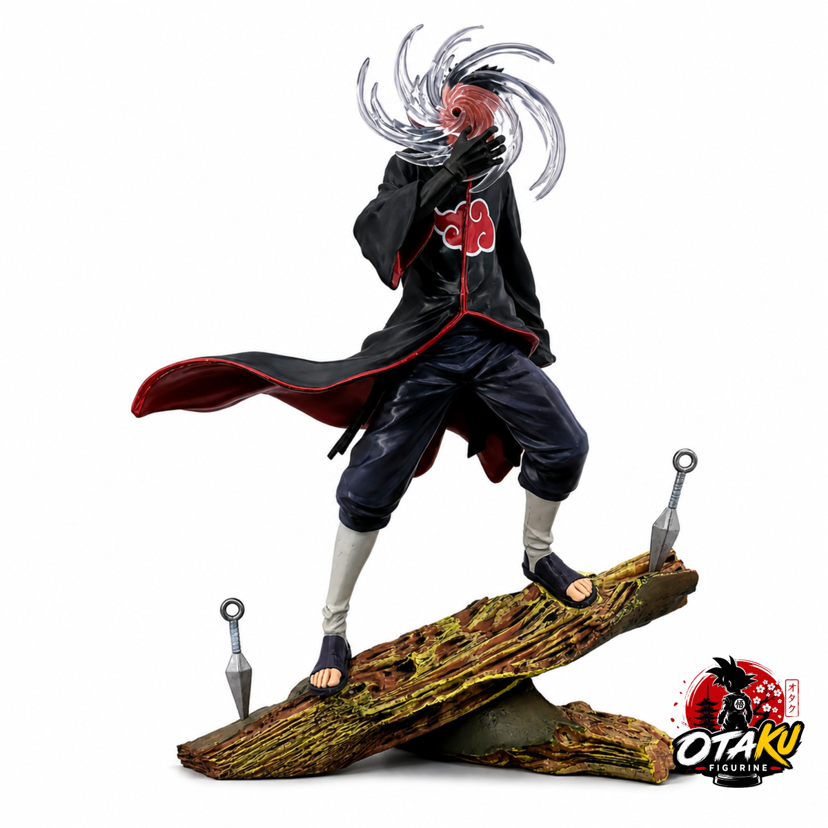 Figurine Naruto Shippuden – Obito Uchiha (Tobi) avec Masque interchangeable 26cm