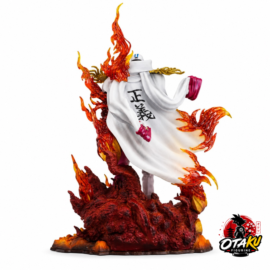Figurine  One Piece Amiral Akainu (Sakazuki) –  Edition Collector avec LED de 34 cm