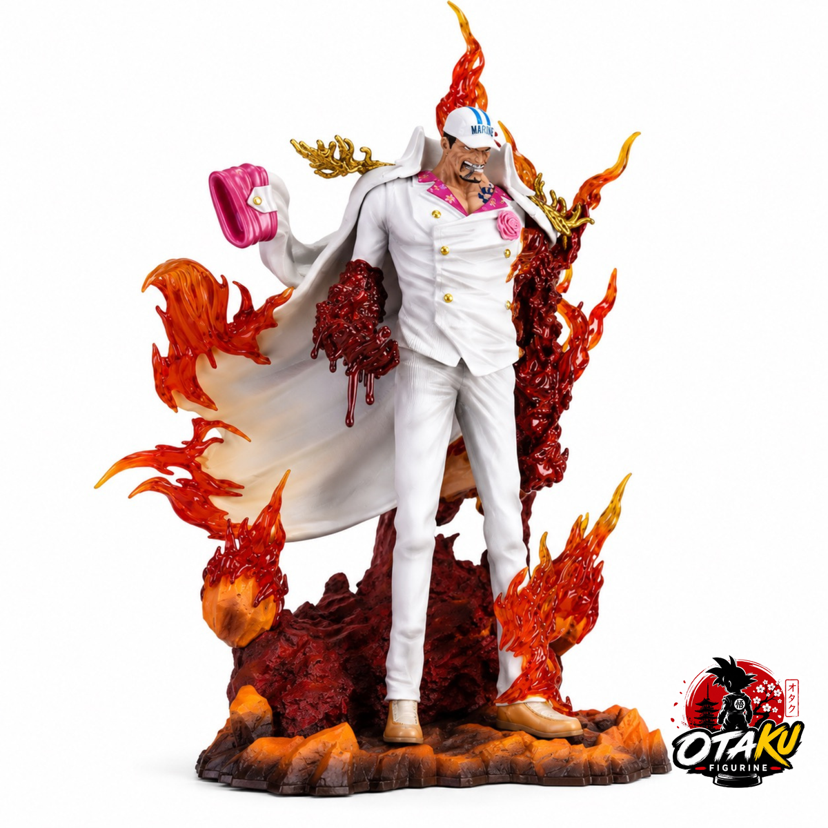 Figurine  One Piece Amiral Akainu (Sakazuki) –  Edition Collector avec LED de 34 cm