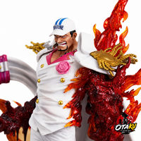 Figurine  One Piece Amiral Akainu (Sakazuki) –  Edition Collector avec LED de 34 cm