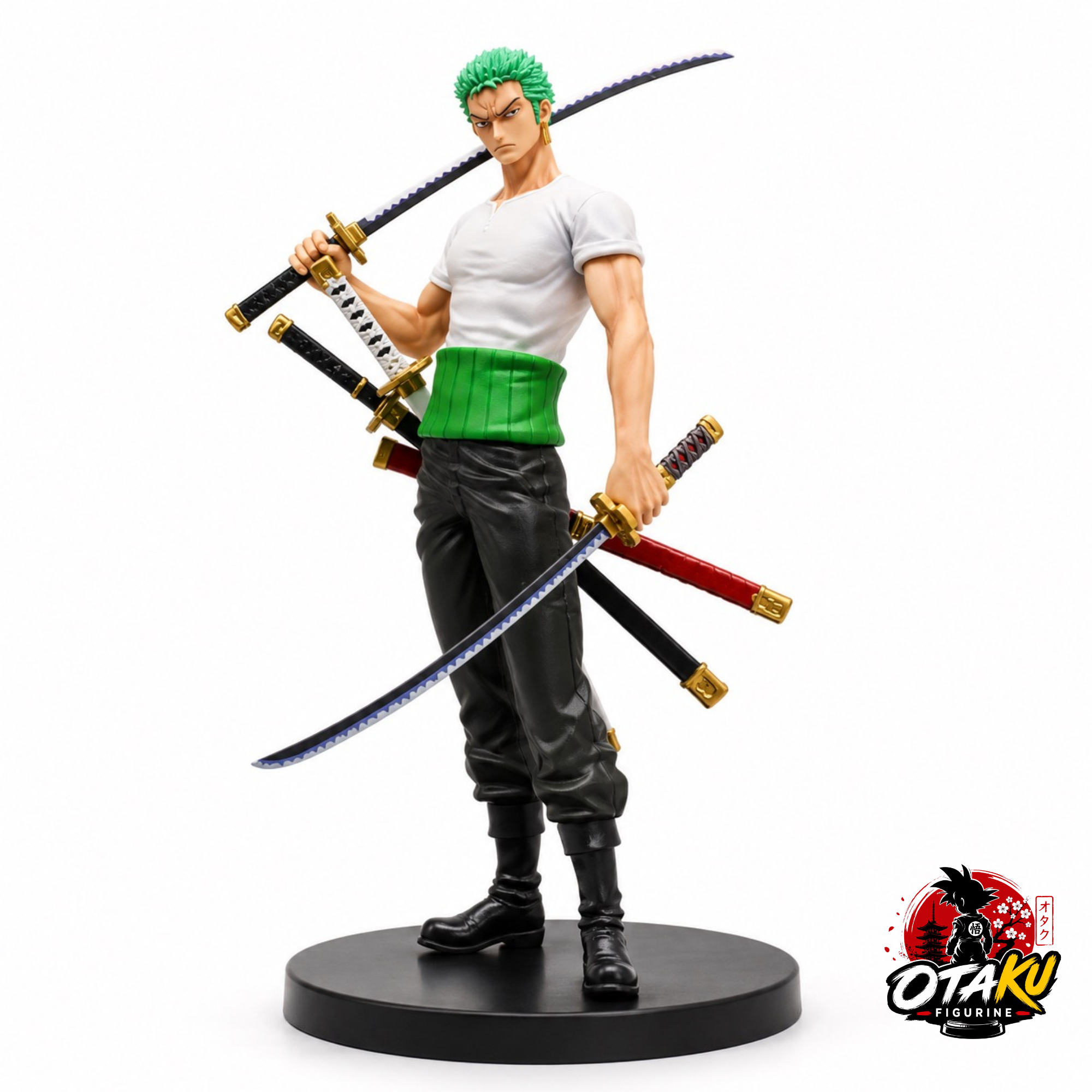 Figurine One Piece Roronoa Zoro – East Blue Edition Collector Interchangeable de 25 cm