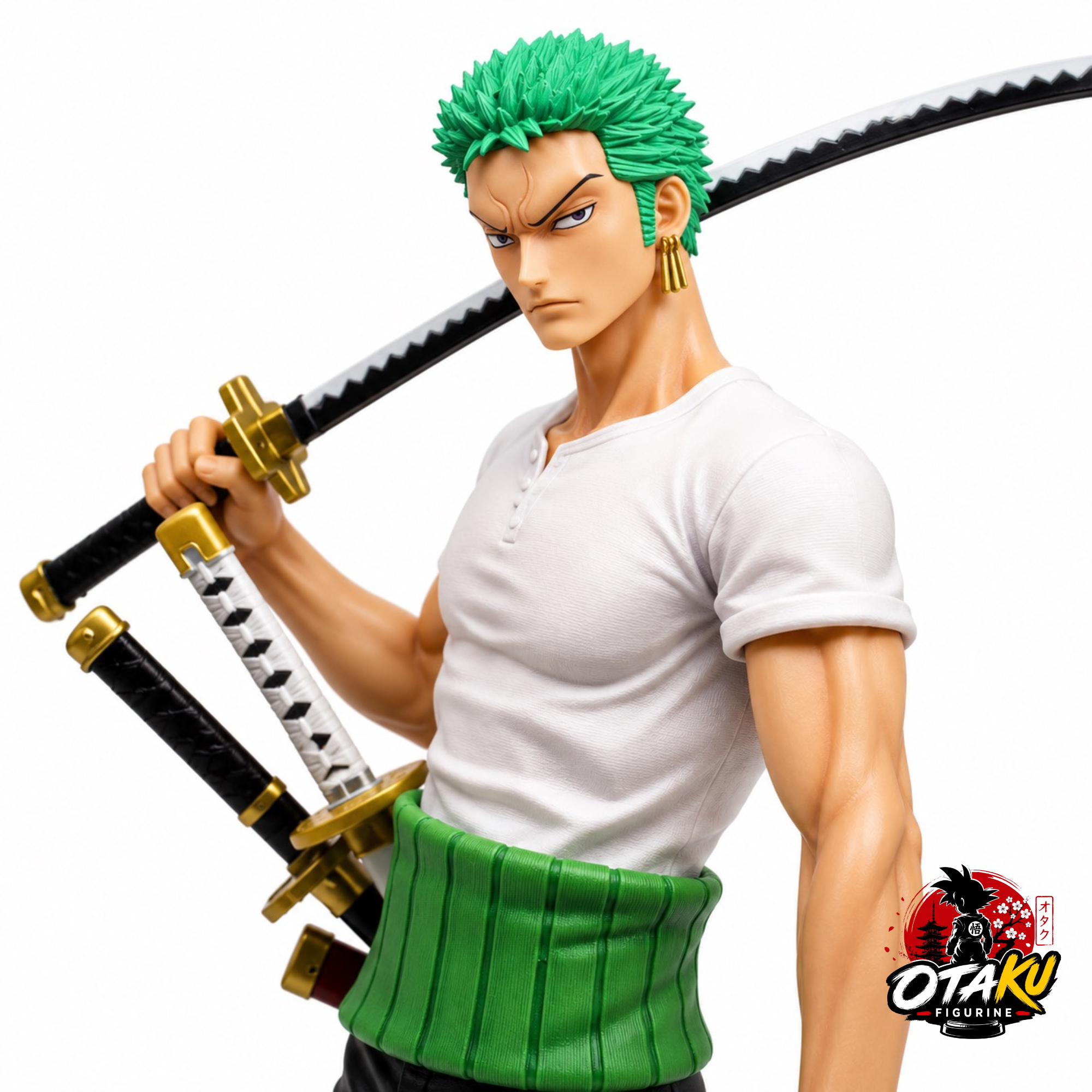 Figurine One Piece Roronoa Zoro – East Blue Edition Collector Interchangeable de 25 cm