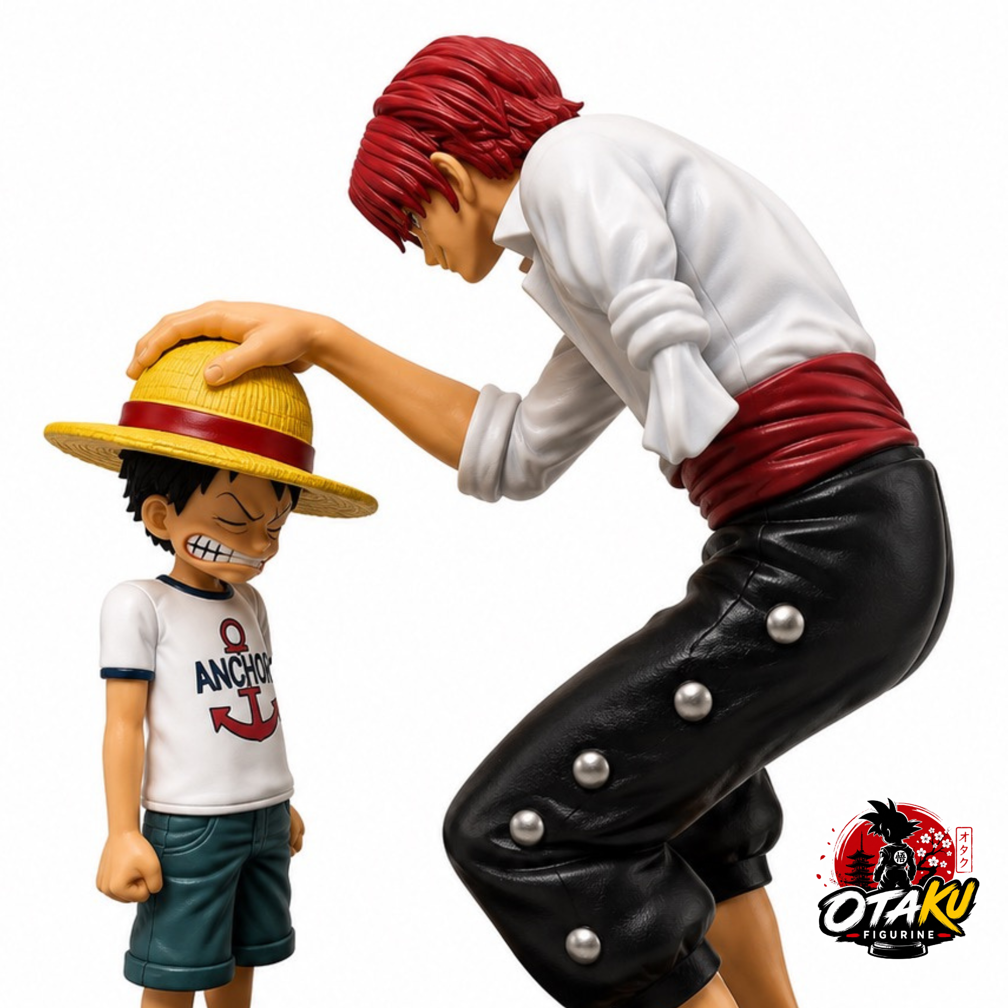 Figurine One Piece Shanks & Luffy Enfant - 18 cm
