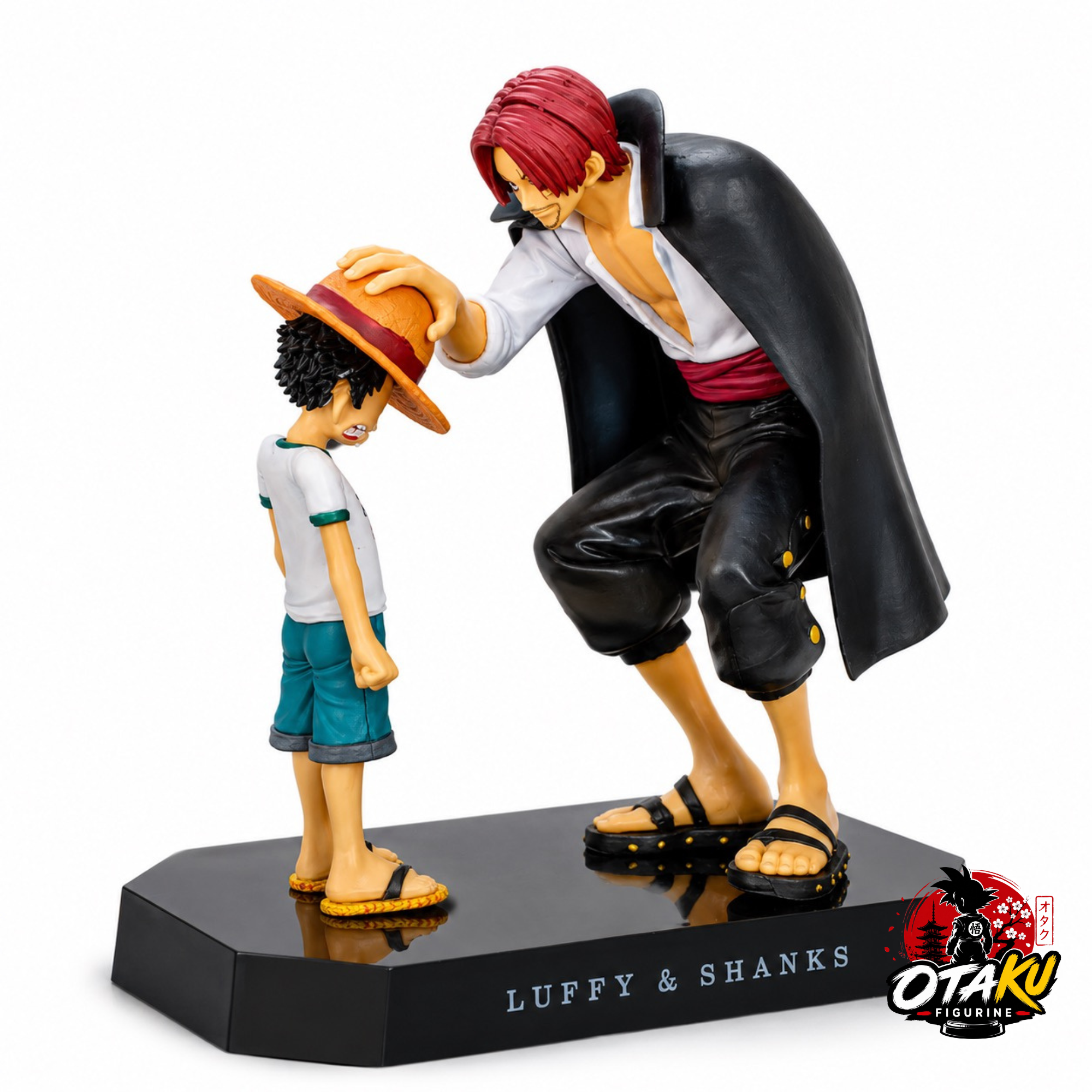 Figurine One Piece Shanks & Luffy Enfant - 18 cm