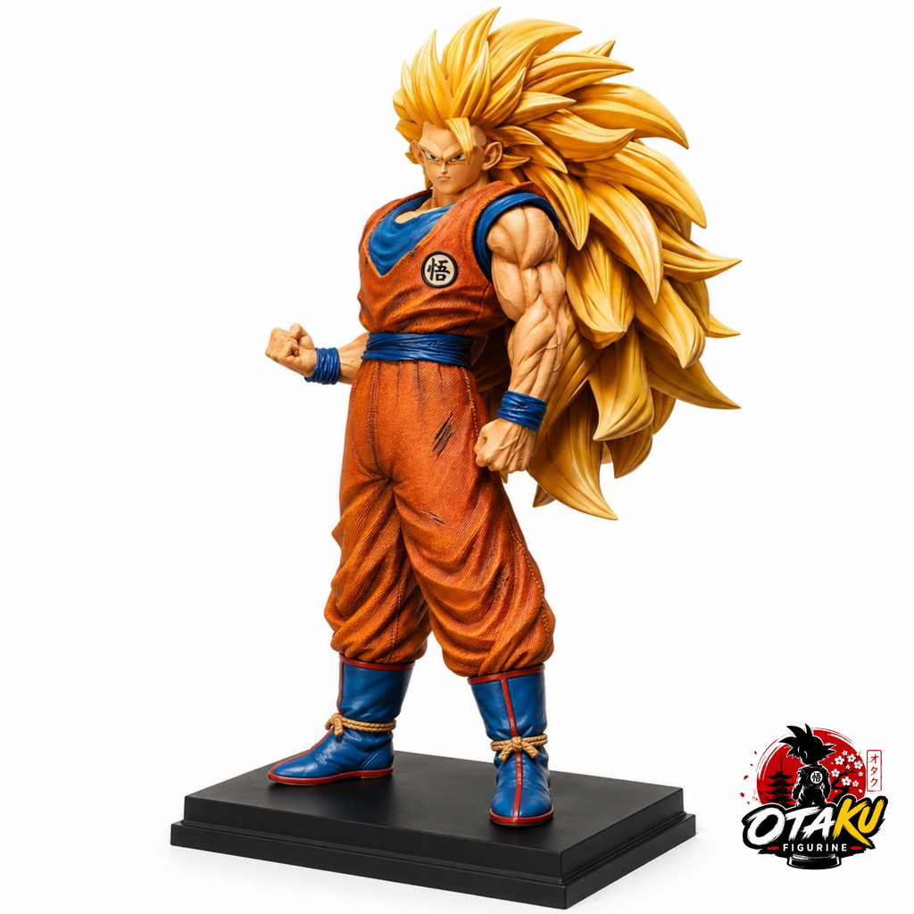 Figurine Collector Dragon Ball Z Son Goku Super Saiyan 3 - 54 cm Édition Collector