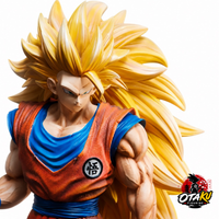 Figurine Collector Dragon Ball Z Son Goku Super Saiyan 3 - 54 cm Édition Collector