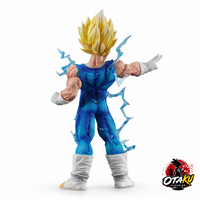 Figurine Dragon Ball Z Majin Vegeta Super Saiyan - 25 cm Aura de Puissance Édition Premium