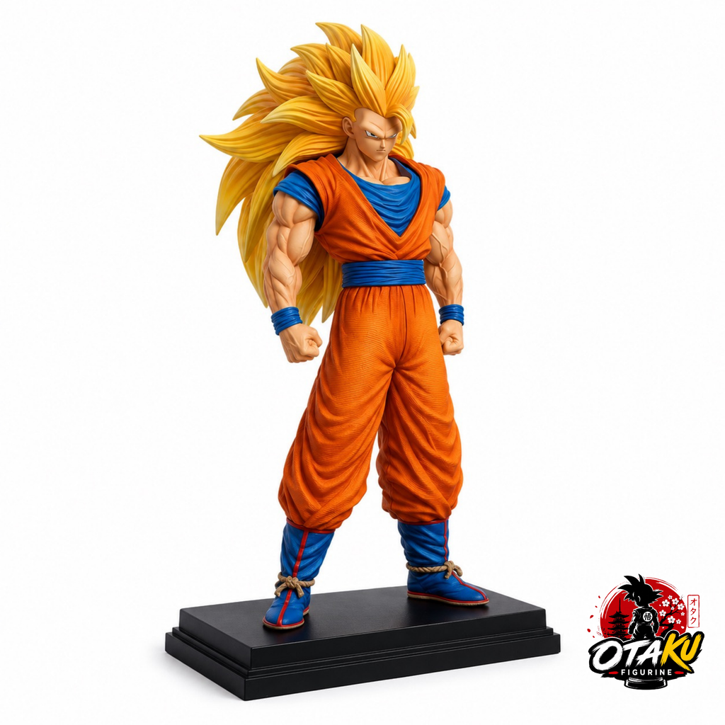 Figurine Dragon Ball Z Son Goku Super Saiyan 3 - 34 cm Édition Premium