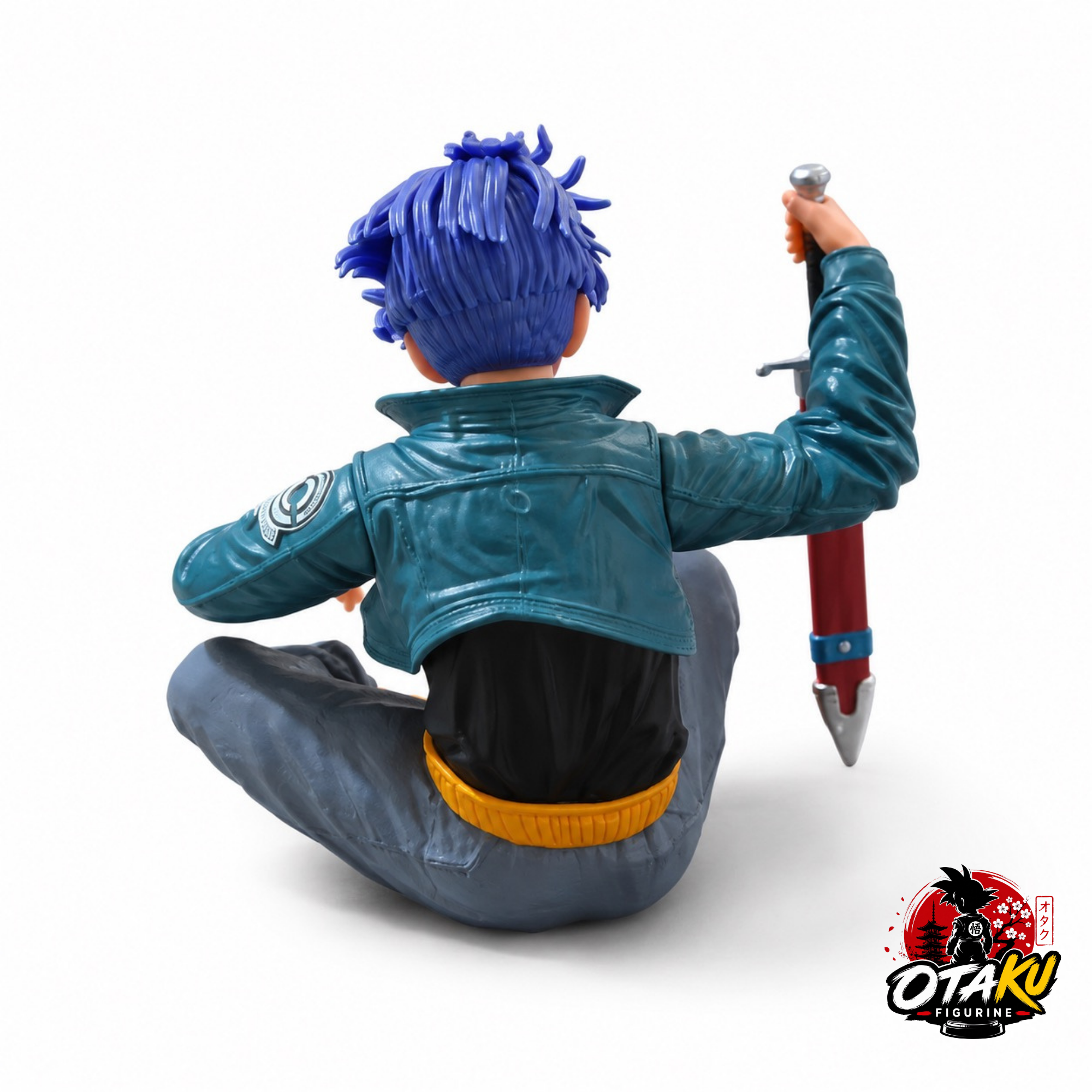 Figurine Dragon Ball Z Trunks du Futur - 10 cm Pose Assise avec Épée