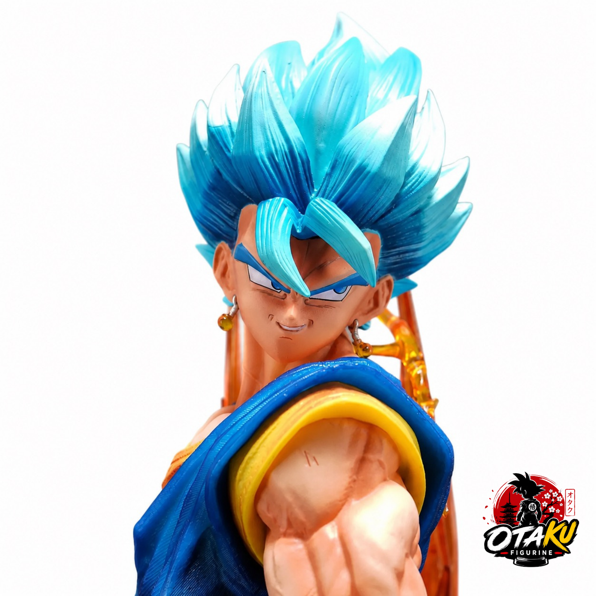 Figurine Dragon Ball Z Vegeto - 40 cm avec 3 Têtes Interchangeables - Édition Premium