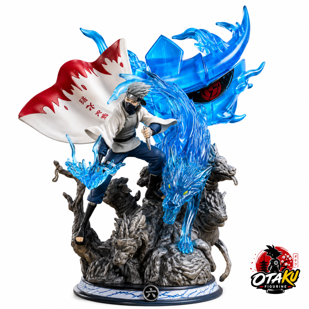 Figurine Naruto Shippuden – Kakashi Hatake Susano & Dragon d'Eau Collector 22 cm