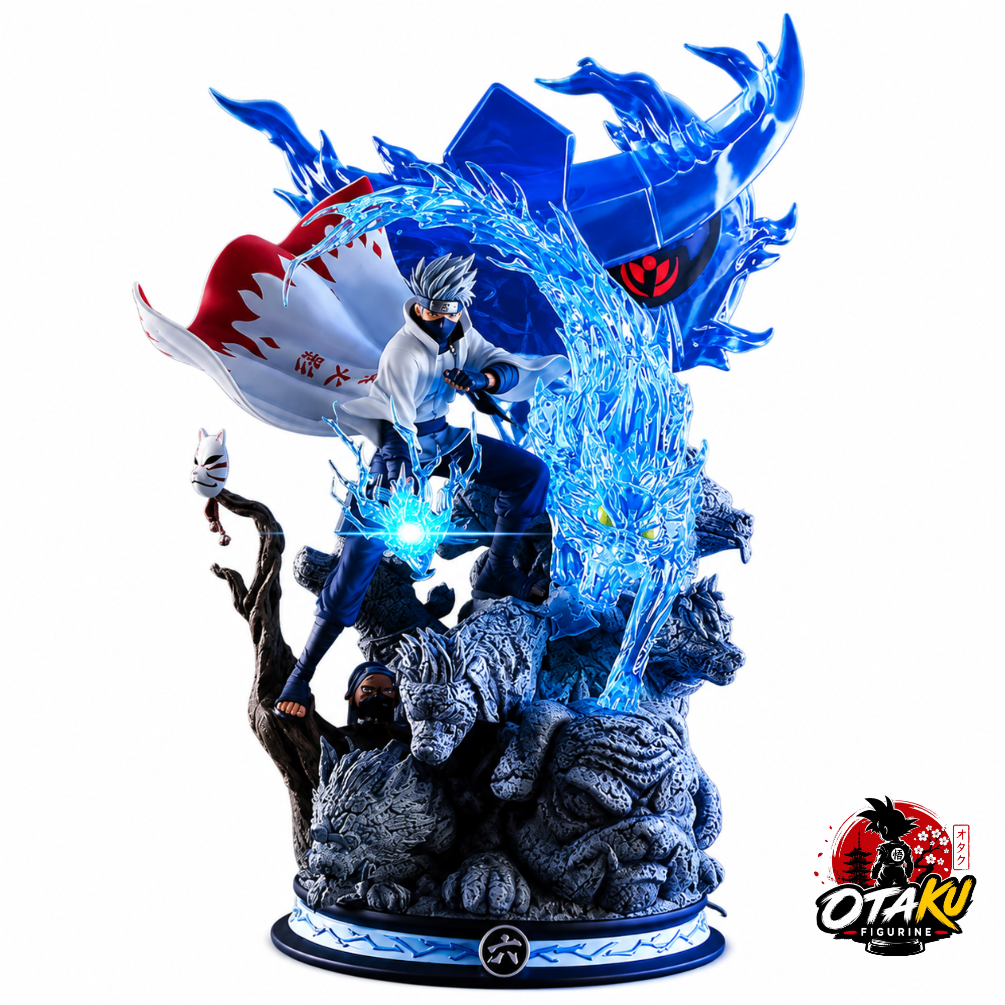 Figurine Naruto Shippuden – Kakashi Hatake Susano & Dragon d'Eau Collector 22 cm