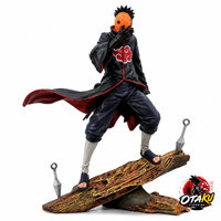 Figurine Naruto Shippuden – Obito Uchiha (Tobi) avec Masque interchangeable 26cm