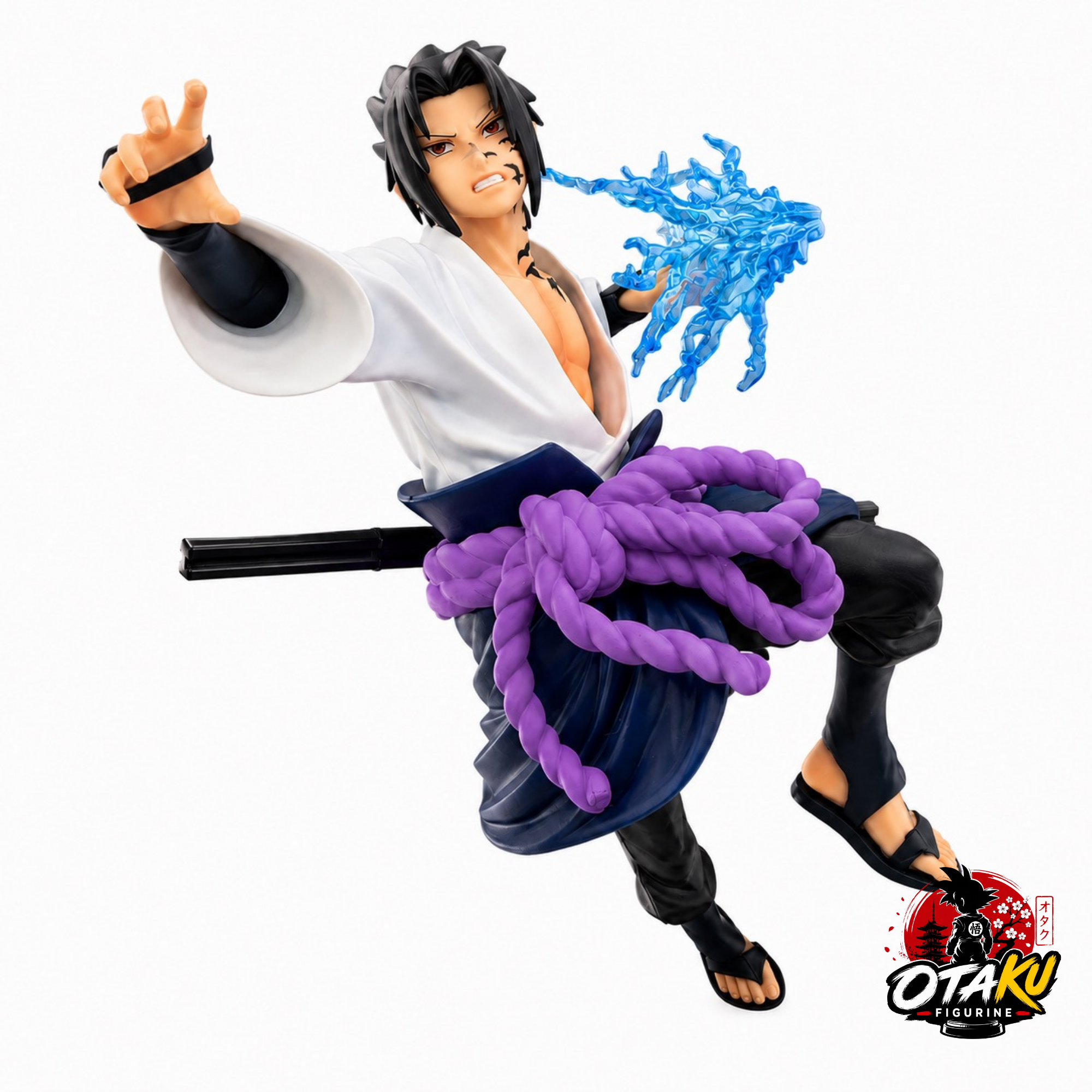 Figurine Naruto Shippuden Sasuke Uchiwa - 20 cm Chidori Édition Premium