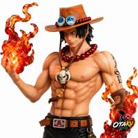 Figurine One Piece Ace - 70 cm Édition Collector Flamme LED Collector