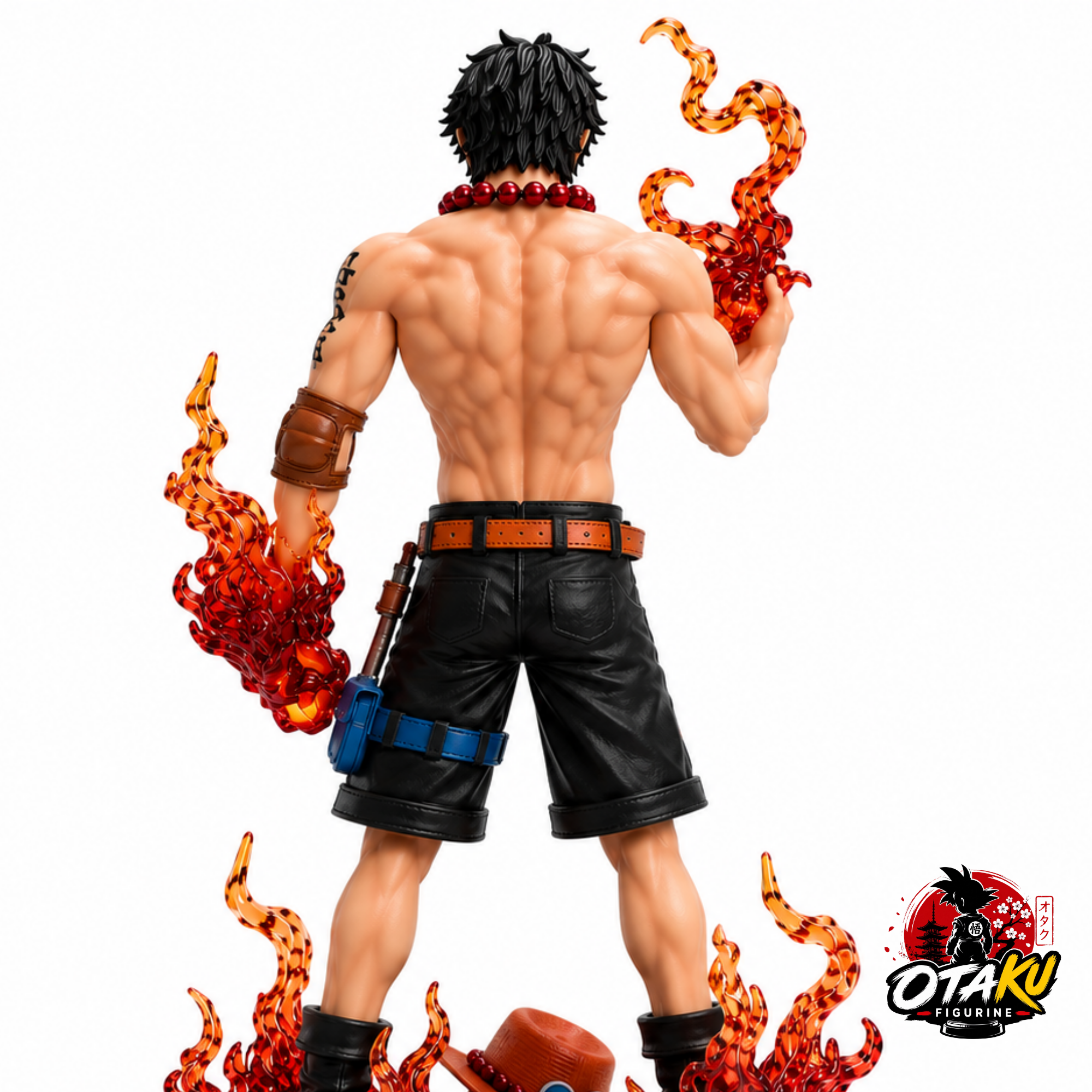 Figurine One Piece Ace - 70 cm Édition Collector Flamme LED Collector