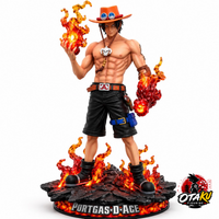 Figurine One Piece Ace - 70 cm Édition Collector Flamme LED Collector
