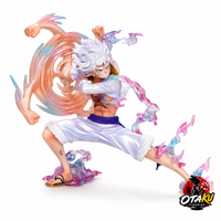 Figurine One Piece Luffy Gear 5 - 19 cm Effets Haki Translucides Édition Premium