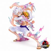 Figurine One Piece Luffy Gear 5 - 19 cm Effets Haki Translucides Édition Premium