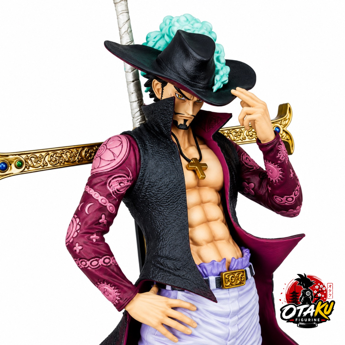 Figurine One piece Dracule Mihawk – Œil de Faucon Collector 30 cm