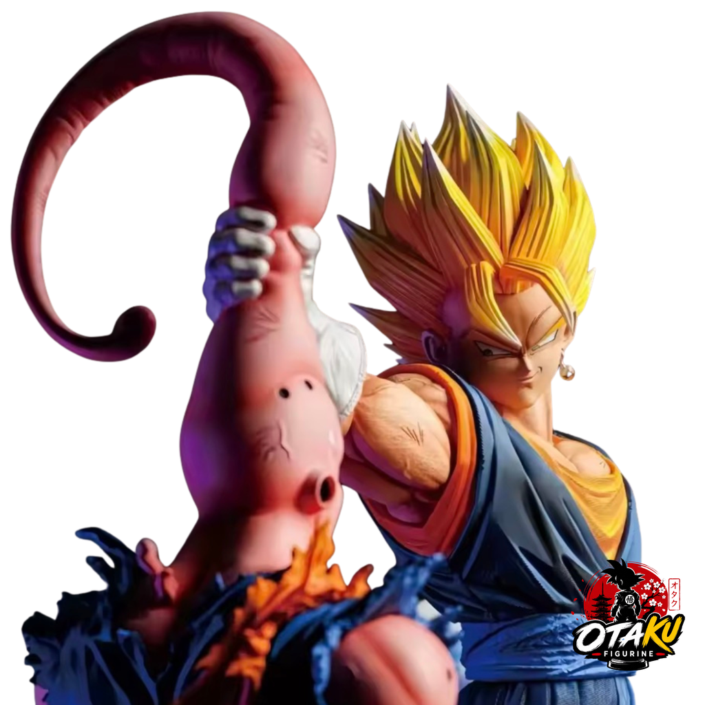 Figurine Dragon Ball Z- Vegito Super Saiyan VS Majin Buu – Têtes Interchangeables