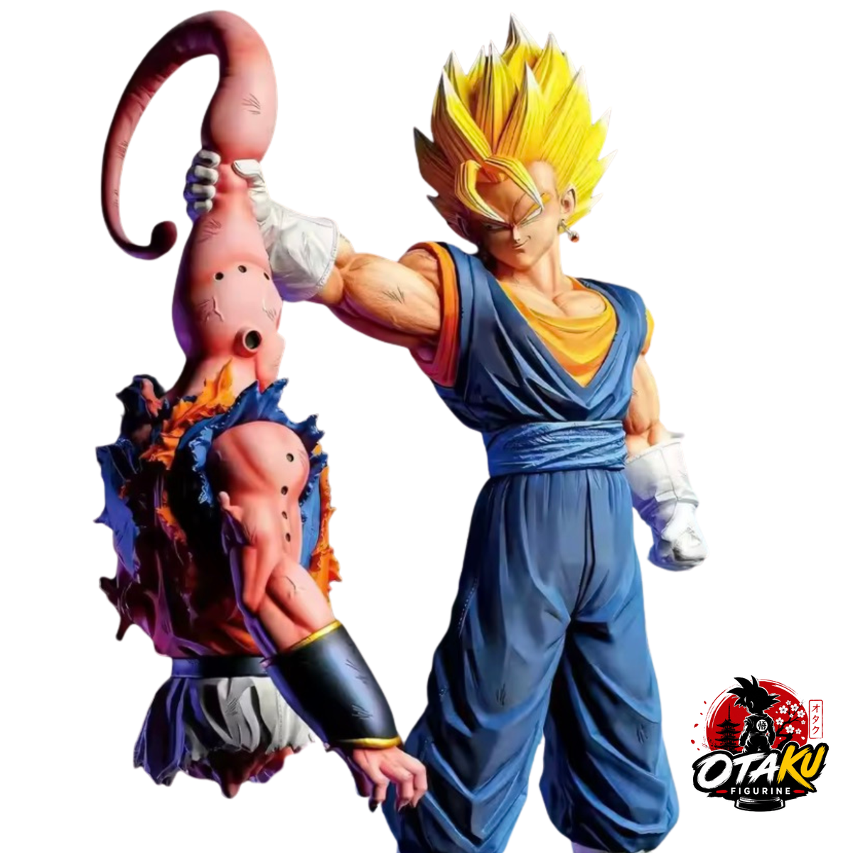Figurine Dragon Ball Z- Vegito Super Saiyan VS Majin Buu – Têtes Interchangeables