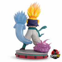 Statue Dragon Ball Z Gotenks Super Saiyan 1 / Super Saiyan 3 - 25 cm Édition Premium LED