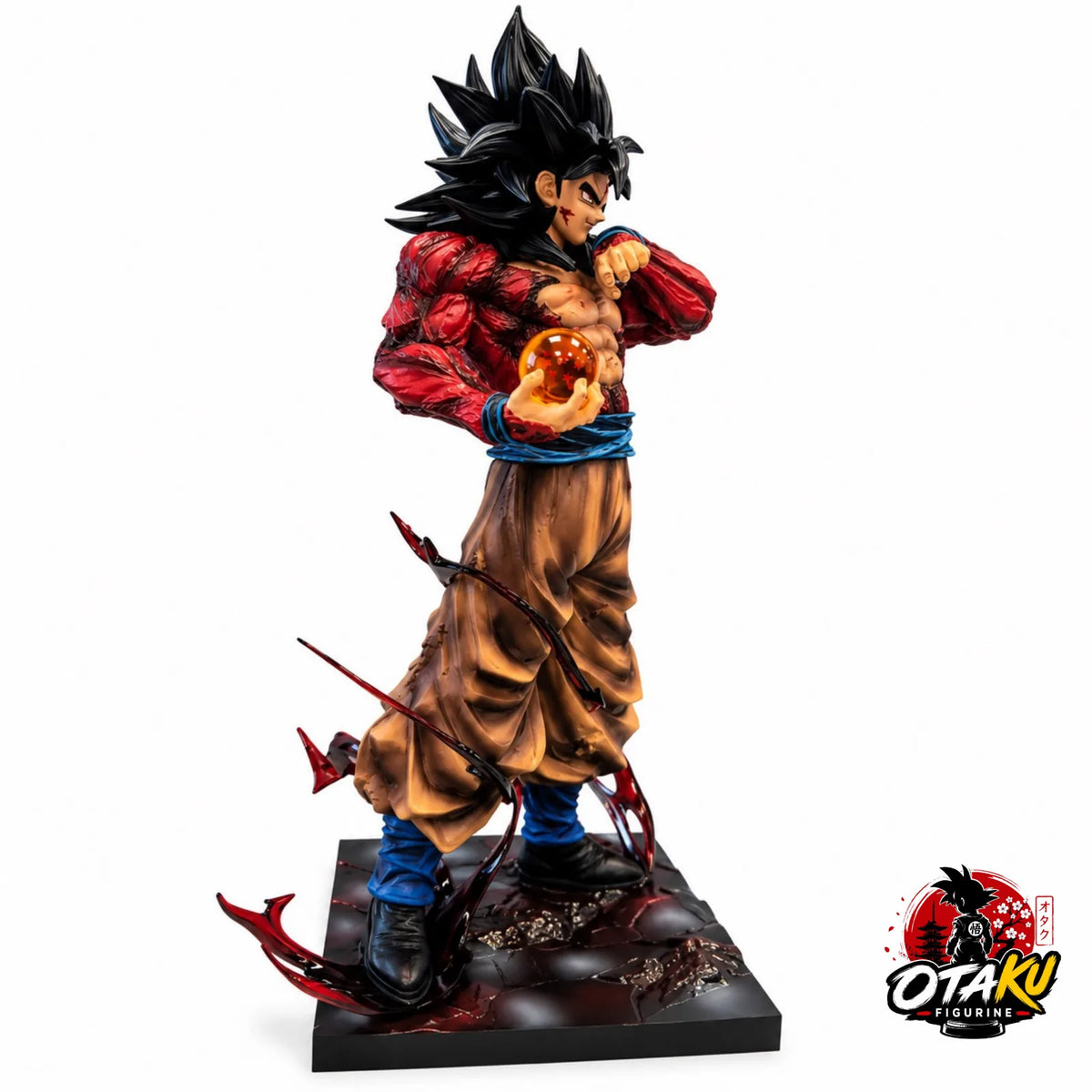 Statue Son Goku Super Saiyan 4 avec Boule de Cristal - Dragon Ball Z™