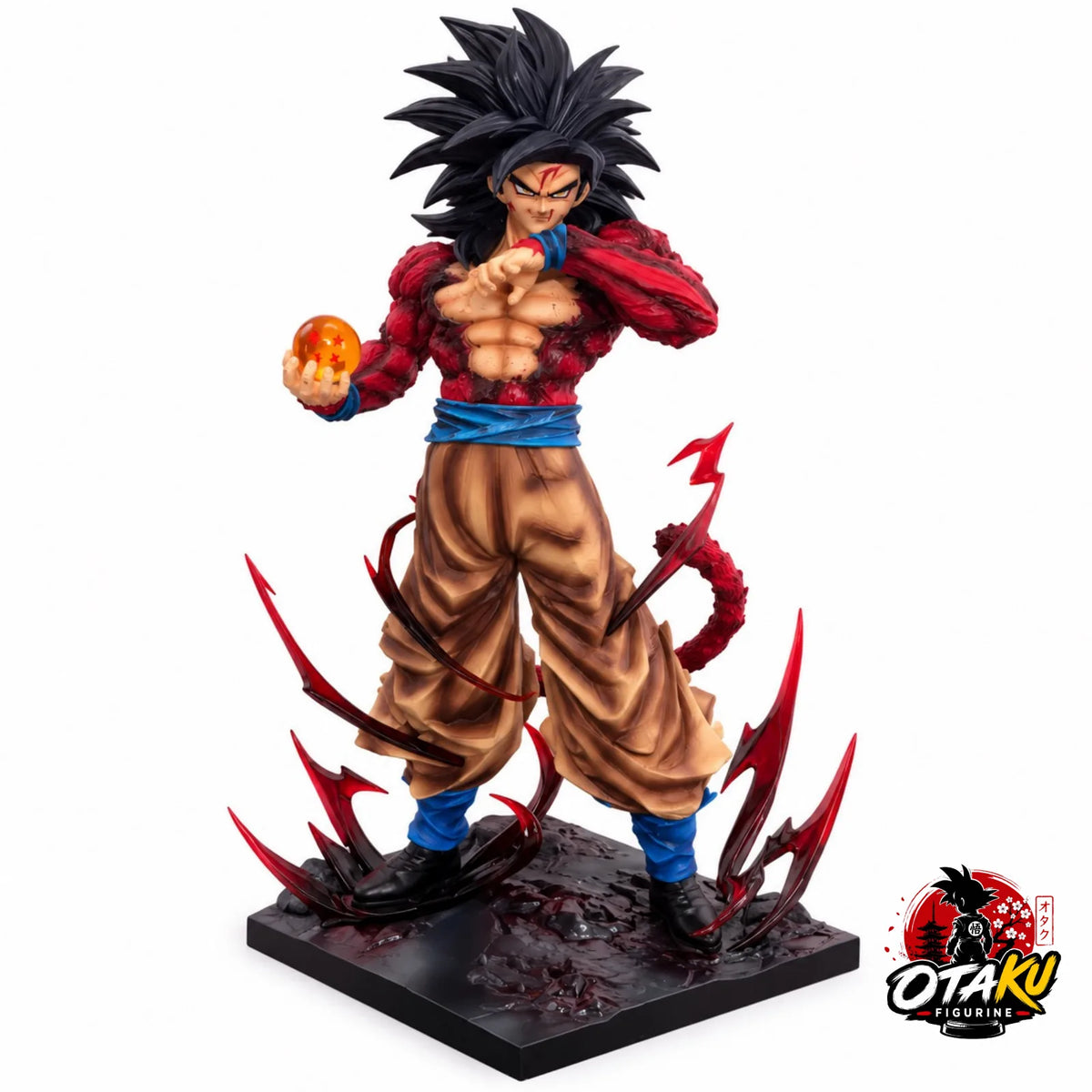 Statue Son Goku Super Saiyan 4 avec Boule de Cristal - Dragon Ball Z™